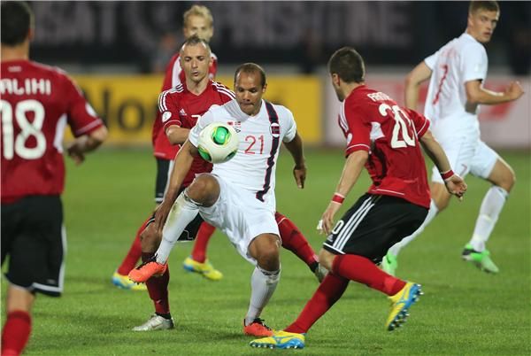 لقطة من مباراة اليوم