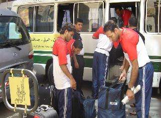 المنتخب الفلسطيني على جسر الملك حسين