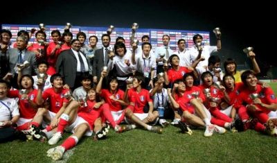 فرحة كورية بالفوز