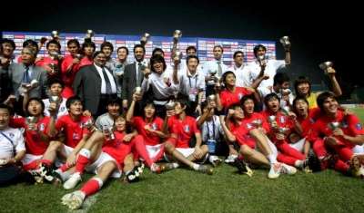 فرحة كورية بالفوز