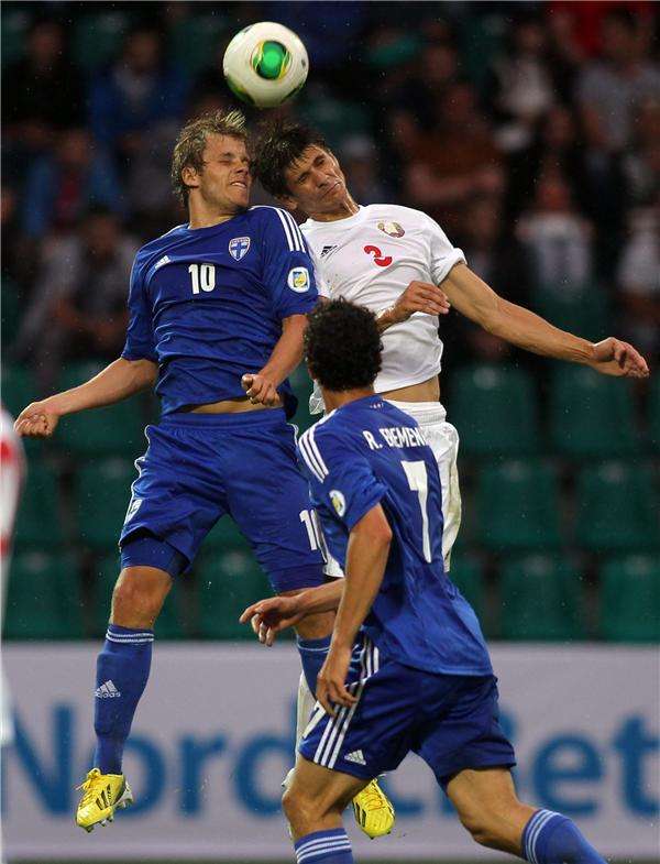 لقطة من مباراة اليوم