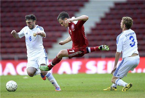 لقطة من مباراة اليوم