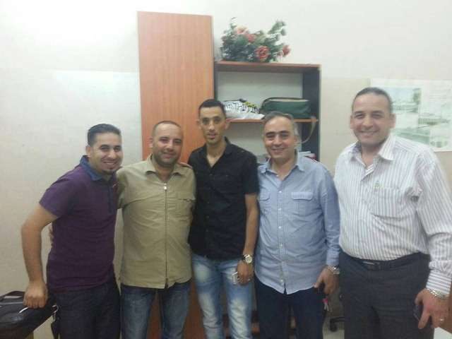 أشرف نعمان خلال تواجده في نادي شباب الخليل وبلدية الخليل