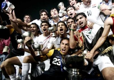 الفرحة العراقية بالبطولة