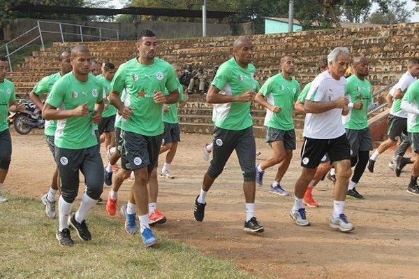 تدريبات منتخب الجزائر قبل مواجهة رواندا