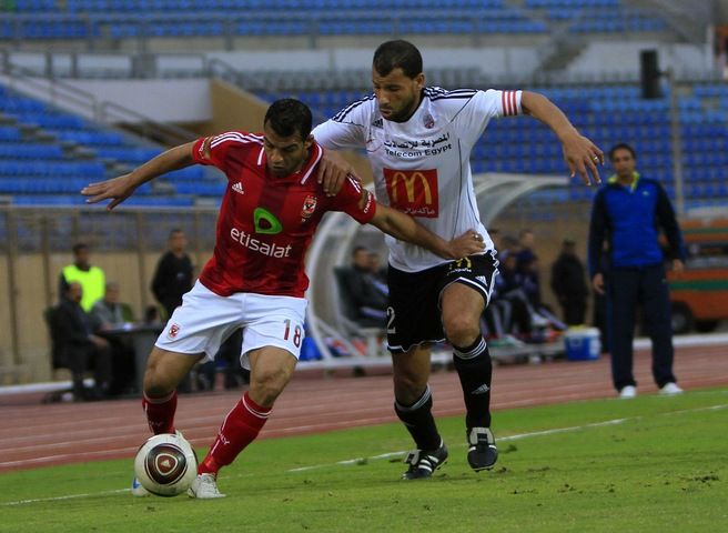 لقطة من مباريات الدوري المصري