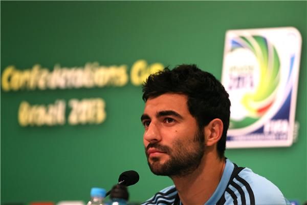 راؤول ألبيول خلال المؤتمر الصحفي