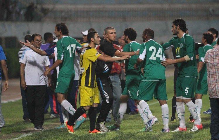 اشتباكات شهدتها المباراة