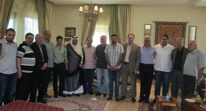 الحديد وحمد في لقطة جامعة مع الحضور