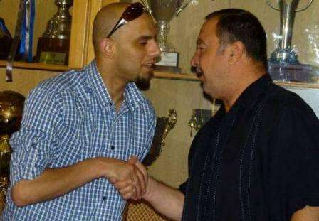 خير وأبو كشك بعد التوقيع 