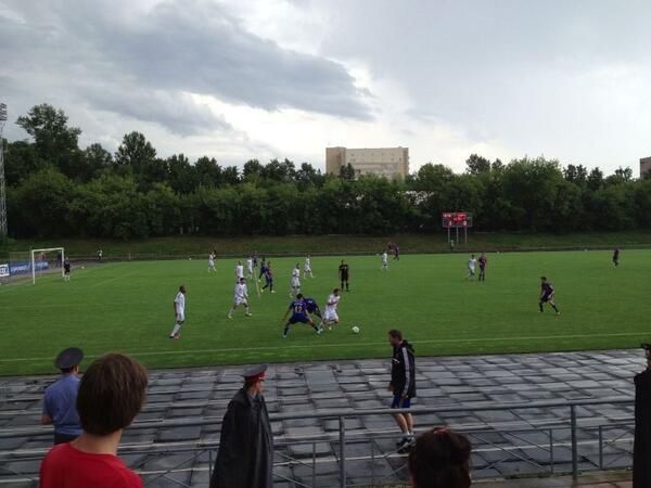 من المباراة الودية بين فريقي سيسكا موسكو وفولجا الروسيان 