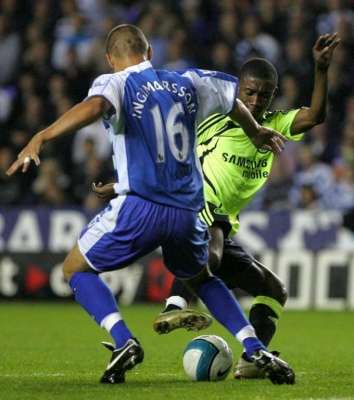 جانب من مباراة  تشيلسي و ريدينج