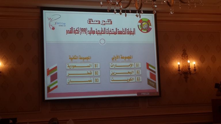 قرعة بطولة الخليح للمنتخبات الأولمبية