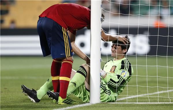 من مباراة أسبانيا وأوروجواي بدور الثمانية