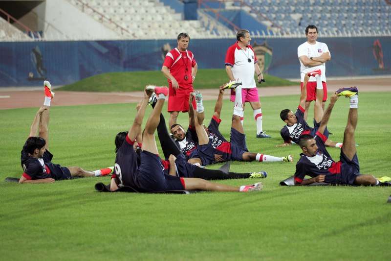 جانب من تدريبات الكويت الكويتي