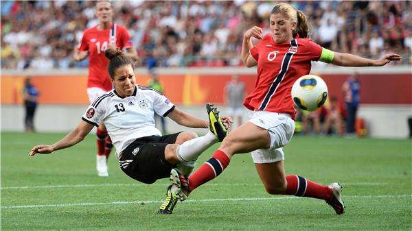 من مباراة ألمانيا والنرويج