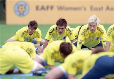 تدريب منتخب اليابان في كوريا الجنوبية - أمس الجمعة