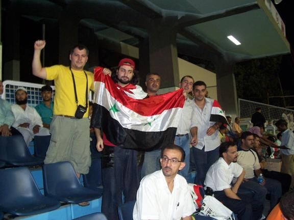 الجمهور السوري حاضر بالمباراة