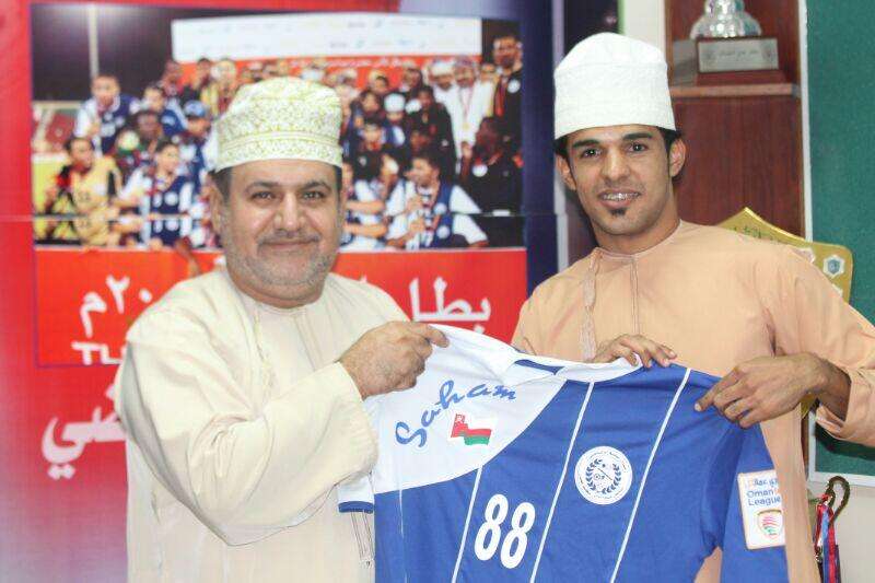 فهد الجلبوبي مع رئيس صحم