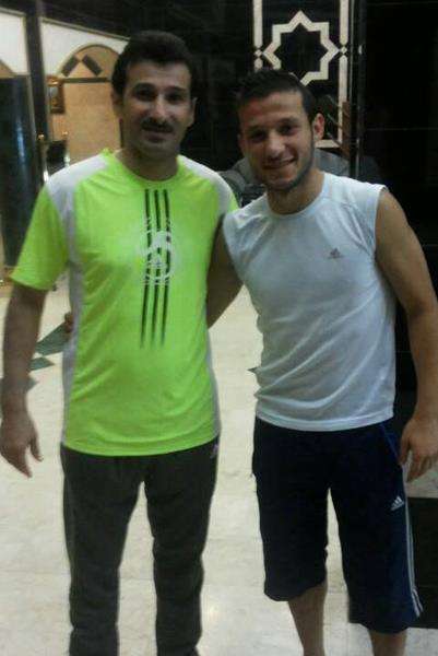 مصعب اللحام مع النجم الشهير حسن اليامي بالسعودية