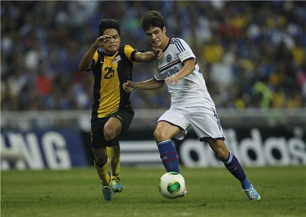 من مباراة ماليزيا وتشيلسي