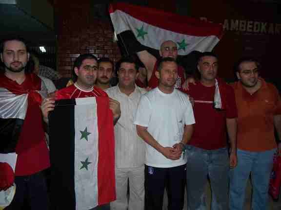 الجمهور السوري مع المدرب فجر ابراهيم
