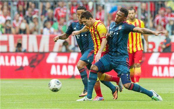 ميسي في مباراة بايرن ميونيخ الودية