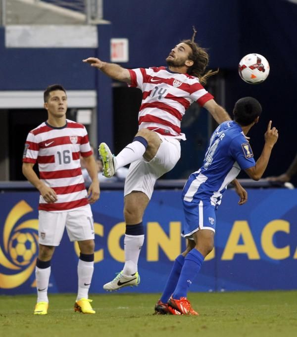 من مباراة أمريكا والهندوراس بالدور قبل النهائي