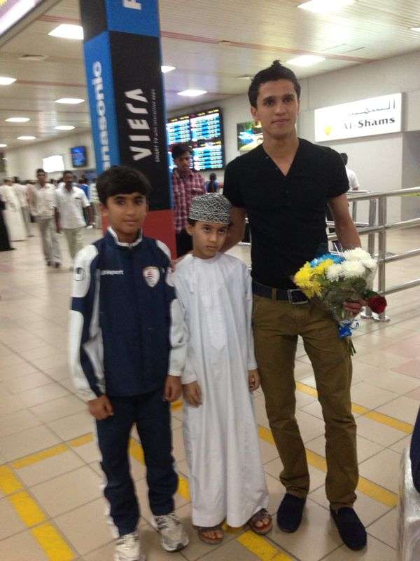 الهاجري لدى وصوله