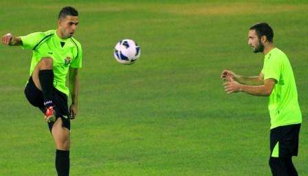 جانب من  تدريبات المنتخب الأردني