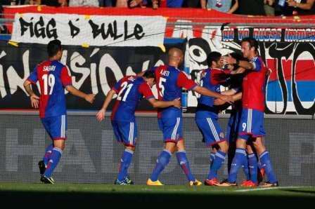 فرحة لاعبي بازل