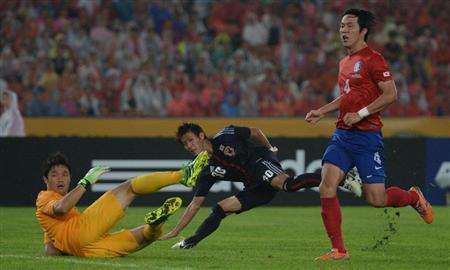 من مباراة اليابان وكوريا الجنوبية