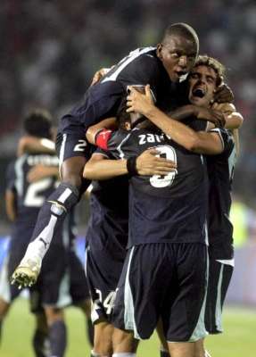 فرة لاعبي لاتسيو الإيطالي بأحد الأهداف