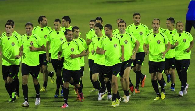 نشامى المنتخب..همة عالية بالتدريبات