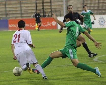 من لقاء الأردن والعراق اليوم "تصوير: محمود عز الدين"