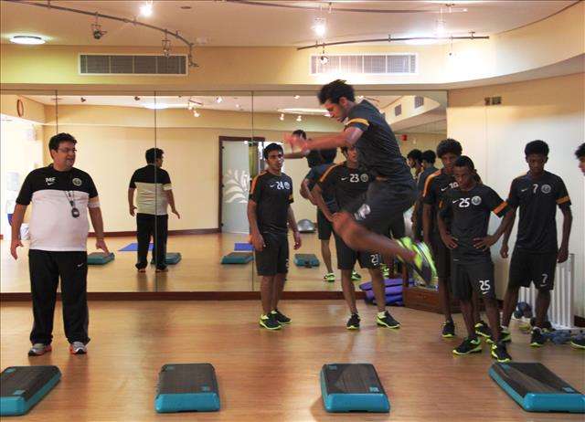 من تدريبات المنتخب السعودي