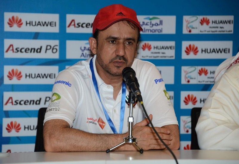 علي إبراهيم خلال المؤتمر الصحفي 