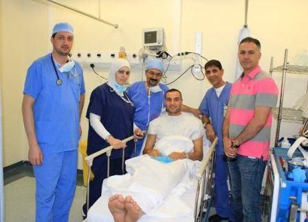 صورة شفيع وهو بالمستشفى