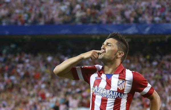 فيا بقميص أتلتيكو في أول مواجهة أمام فريقه السابق