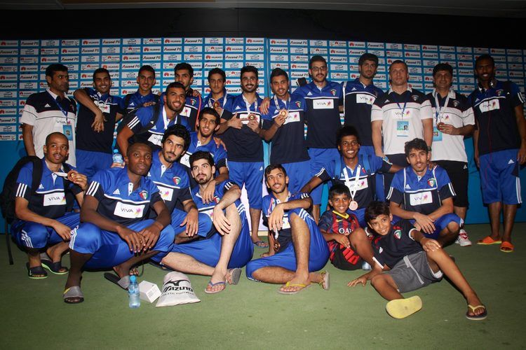 تتويج المنتخب الكويتي بالمركز الثالث ((تصوير : زكي الشيخ ))