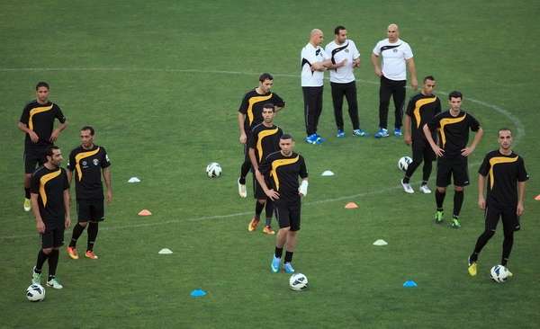 جانب من تدريبات النشامى