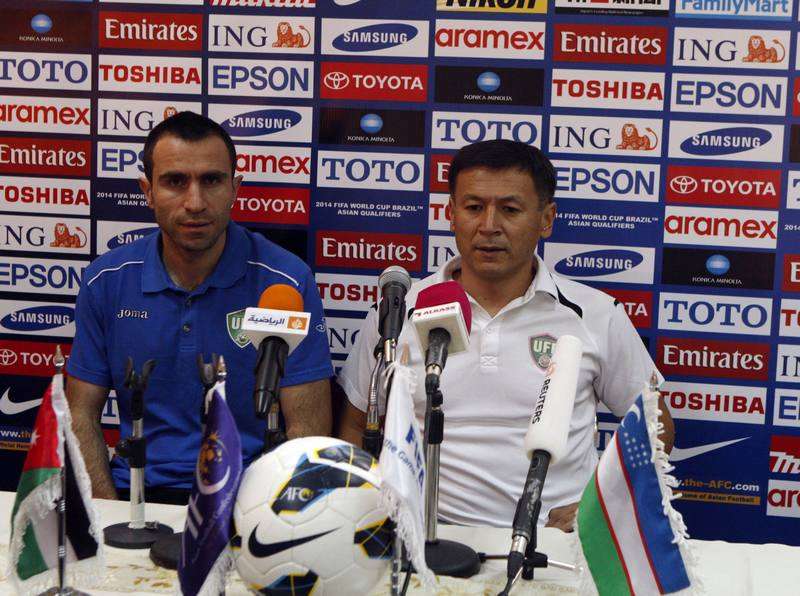 قاسيموف خلال حديثه بالمؤتمر الصحفي اليوم