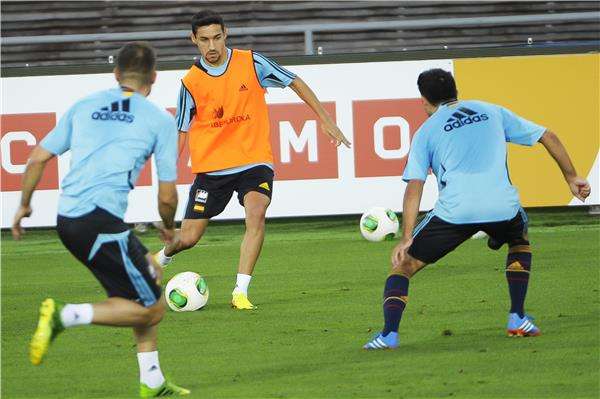 جانب من تدريب منتخب إٍسبانيا