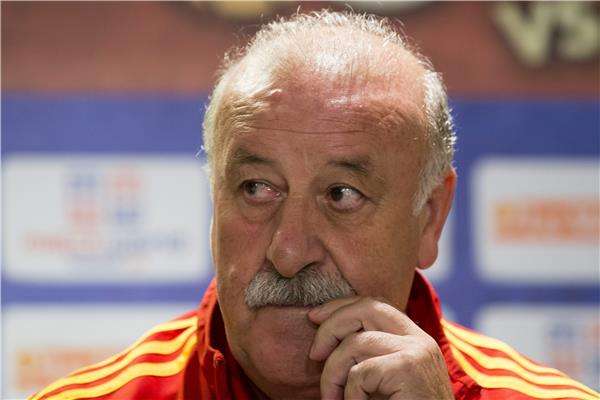 ديل بوسكي خلال المؤتمر الصحفي