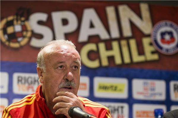 فيسنتي ديل بوسكي خلال المؤتمر