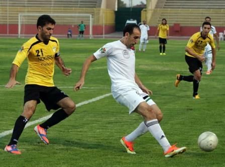 من مباراة الحسين والمنشية اليوم