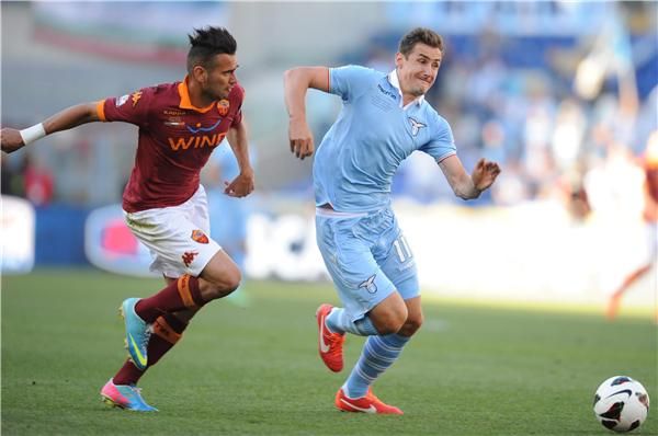 من مباراة سابقة بين روما ولاتسيو