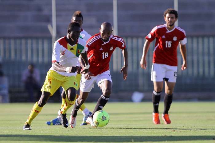 من لقاء مصر مع غينيا الأخير الذي أقيم في الجونة