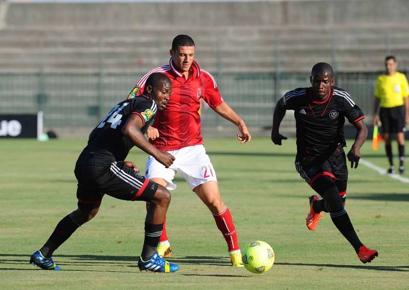 لقطة من مباراة الفريقية في لقاء الذهاب