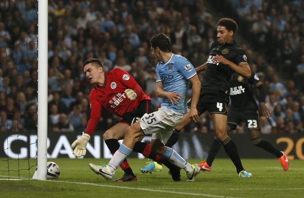 من مباراة مانشستر وويجان